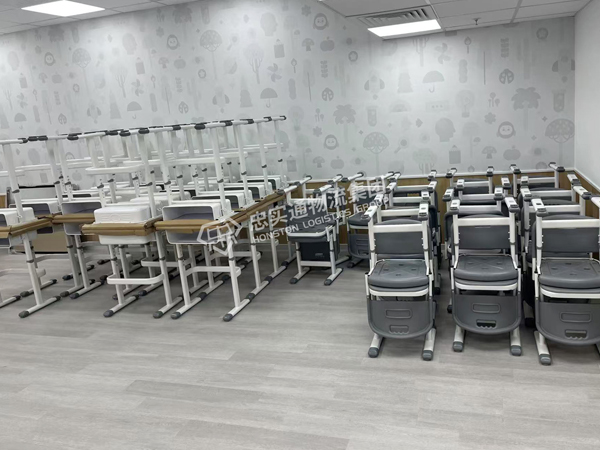 忠实通物流学而思课桌椅惠州至香港专线整车运输案例